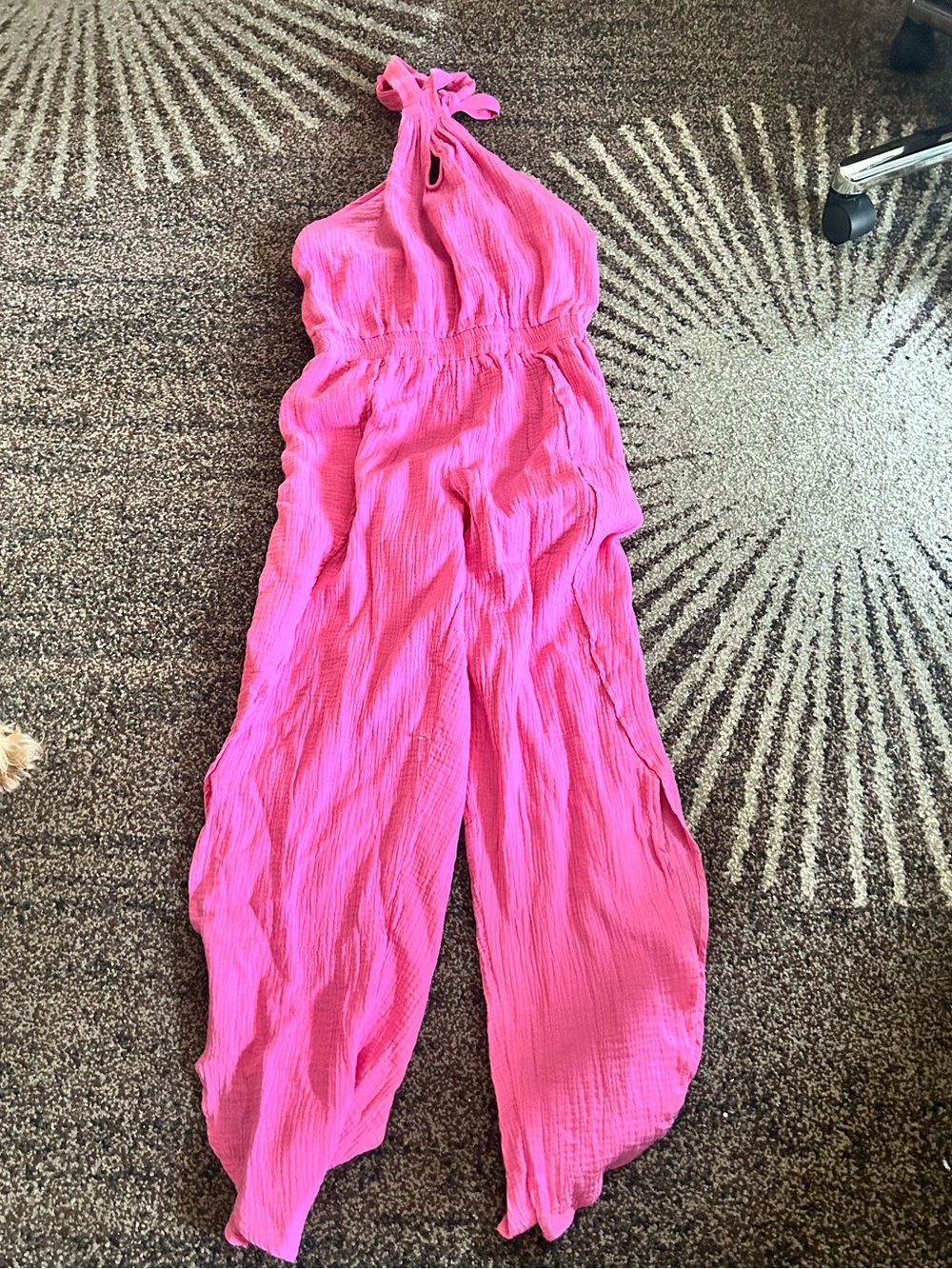 New York & Company Hot Pink  Jumpsuit